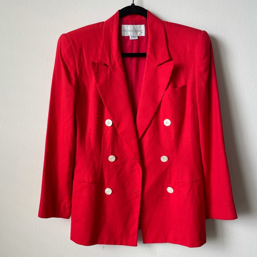 Michelle Stuart Red Blazer